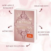 Buchcover und Innenansicht für das Buch: Framed Feelings (Golden Hearts, Band 1)