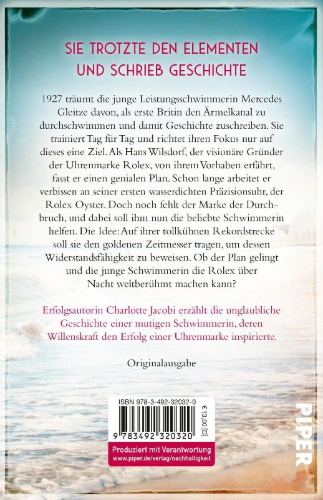 Buchcover und Innenansicht für das Buch: Heldin der Gezeiten - Eine Schwimmerin. Ein Ziel. Ein weltweiter Erfolg.