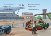Buchcover und Innenansicht für das Buch: Leselöwen 1. Klasse - Ein spannendes Autorennen