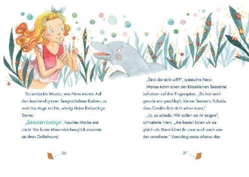 Buchcover und Innenansicht für das Buch: Marisa Meermädchen (Band 2) - Das große Ponyglück