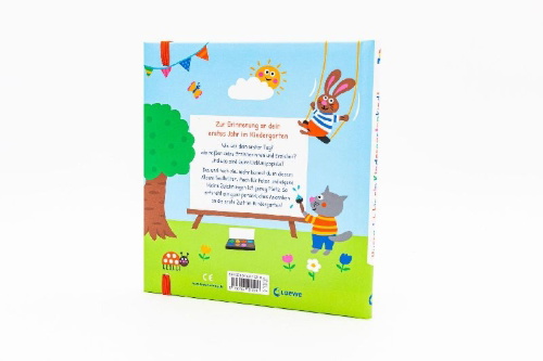 Buchcover und Innenansicht für das Buch: Hurra, ich bin ein Kindergartenkind!