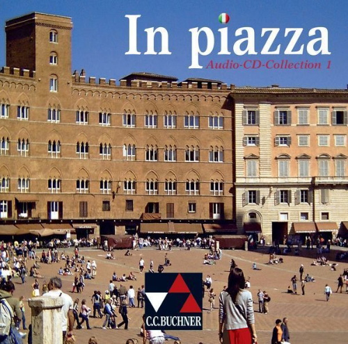 Buchcover und Innenansicht für das Buch: In piazza A/B. Audio-CD-Collection 1