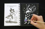 Buchcover und Innenansicht für das Buch: Kreativ-Kratzel Pocket Art: Fantasy
