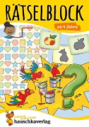 Buchcover und Innenansicht für das Buch: Rätselblock ab 4 Jahre - Band 1