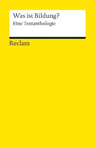 Buchcover und Innenansicht für das Buch: Was ist Bildung?
