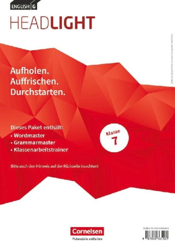 Buchcover und Innenansicht für das Buch: English G Headlight Band 3: 7. Schuljahr - Arbeitshefte Wordmaster, Grammarmaster und Klassenarbeitstrainer (Im Paket)