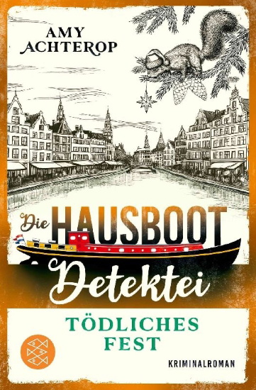 Buchcover und Innenansicht für das Buch: Die Hausboot-Detektei - Tödliches Fest
