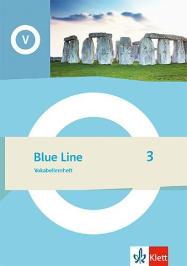 Buchcover und Innenansicht für das Buch: Blue Line 3. Vokabellernheft Klasse 7