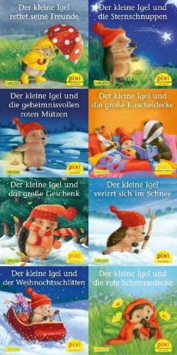 Buchcover und Innenansicht für das Buch: Pixi-8er-Set 263: Der kleine Igel (8x1 Exemplar)