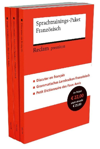 Buchcover und Innenansicht für das Buch: Sprachtrainings-Paket Französisch
