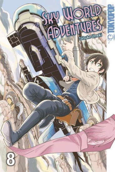 Buchcover und Innenansicht für das Buch: Sky World Adventures 08