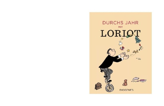 Buchcover und Innenansicht für das Buch: Durchs Jahr mit Loriot