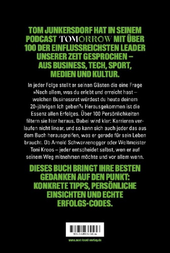 Buchcover und Innenansicht für das Buch: Der Code zum Erfolg