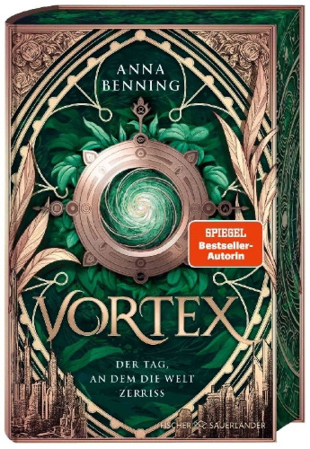 Buchcover und Innenansicht für das Buch: Vortex - Der Tag, an dem die Welt zerriss Schmuckausgabe