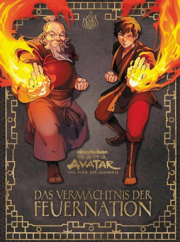 Buchcover und Innenansicht für das Buch: Avatar - Der Herr der Elemente: Das Vermächtnis der Feuernation
