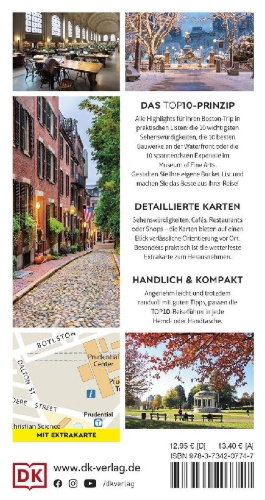 Buchcover und Innenansicht für das Buch: TOP10 Reiseführer Boston