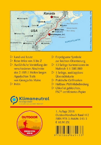Buchcover und Innenansicht für das Buch: USA: Appalachian Trail