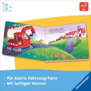 Buchcover und Innenansicht für das Buch: Was machst du, kleiner Bagger?