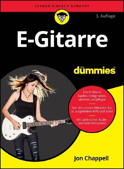 Buchcover und Innenansicht für das Buch: E-Gitarre für Dummies