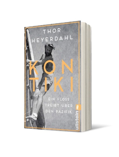 Buchcover und Innenansicht für das Buch: Kon-Tiki-ekspedisjonen
