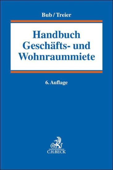 Buchcover und Innenansicht für das Buch: Handbuch Geschäfts- und Wohnraummiete