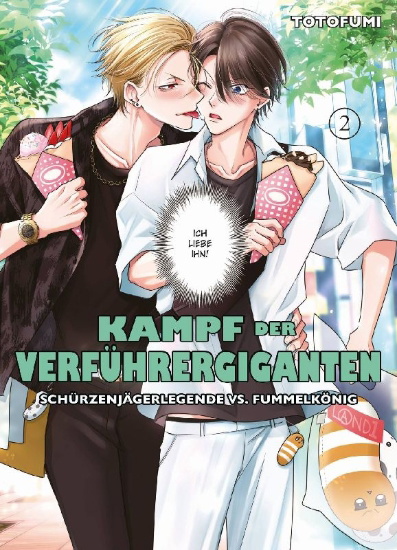 Buchcover und Innenansicht für das Buch: Kampf der Verführergiganten: Schürzenjägerlegende vs. Fummelkönig 02