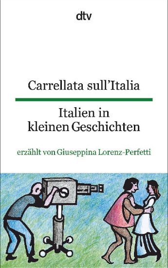 Buchcover und Innenansicht für das Buch: Carrellata sull'Italia, Italien in kleinen Geschichten