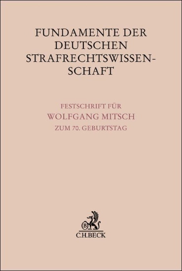 Buchcover und Innenansicht für das Buch: Fundamente der deutschen Strafrechtswissenschaft