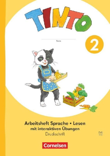 Buchcover und Innenansicht für das Buch: Tinto Sprachlesebuch 2. Schuljahr - Ausgabe 2026 - Arbeitsheft Sprache/Lesen mit interaktiven Übungen - In Druckschrift