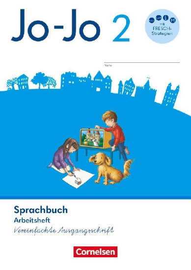Buchcover und Innenansicht für das Buch: Jo-Jo Sprachbuch 2. Schuljahr. Arbeitsheft in Vereinfachter Ausgangsschrift