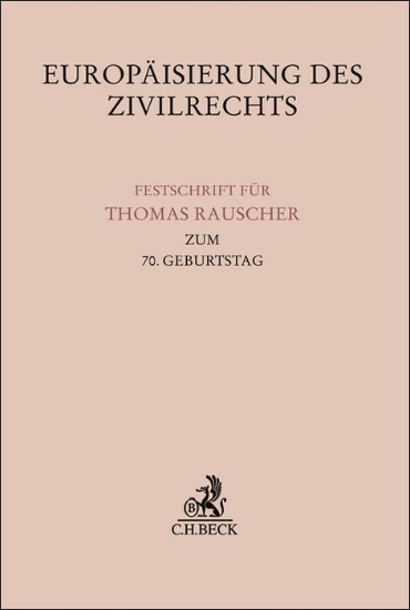 Buchcover und Innenansicht für das Buch: Europäisierung des Zivilrechts