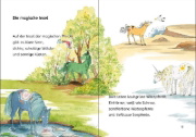 Buchcover und Innenansicht für das Buch: Leselöwen 1. Klasse - Die Insel der magischen Pferde