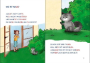 Buchcover und Innenansicht für das Buch: Leselöwen 1. Klasse - Die Katzen-Detektive (Großbuchstabenausgabe)