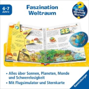 Buchcover und Innenansicht für das Buch: Wieso? Weshalb? Warum?, Band 32: Wir entdecken den Weltraum