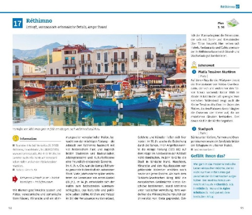 Buchcover und Innenansicht für das Buch: ADAC Reiseführer plus Kreta