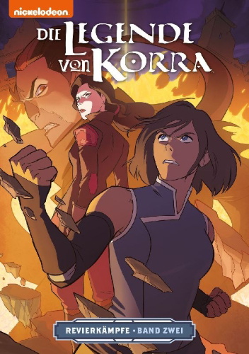 Buchcover und Innenansicht für das Buch: Die Legende von Korra 2. Revierkämpfe 2