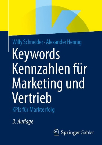 Buchcover und Innenansicht für das Buch: Keywords Kennzahlen für Marketing und Vertrieb