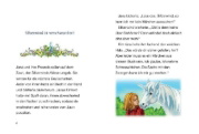 Buchcover und Innenansicht für das Buch: Silberwind, das weiße Einhorn - Das geheime Zauberschloss