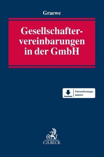 Buchcover und Innenansicht für das Buch: Gesellschaftervereinbarungen in der GmbH