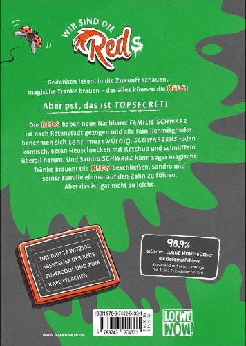 Buchcover und Innenansicht für das Buch: Red - Der Club der magischen Kinder (Band 3) - Die geheimnisvolle Formel
