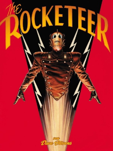 Buchcover und Innenansicht für das Buch: The Rocketeer
