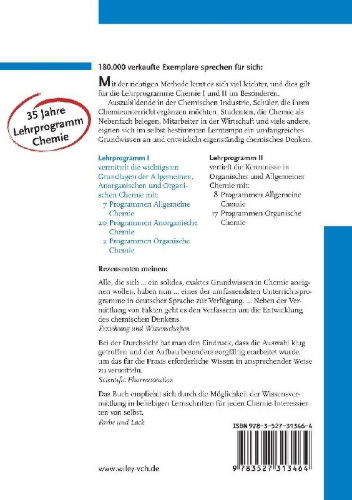 Buchcover und Innenansicht für das Buch: Lehrprogramm Chemie I