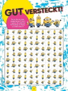 Buchcover und Innenansicht für das Buch: Minions: Der große Glow-in-the-Dark Stickerspaß