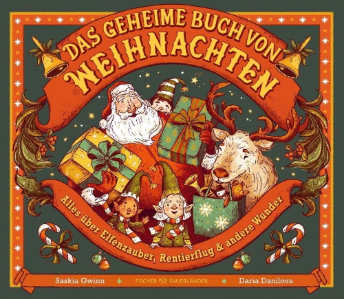 Buchcover und Innenansicht für das Buch: The Secrets from the Northpole - Discover the Magic of Christmas