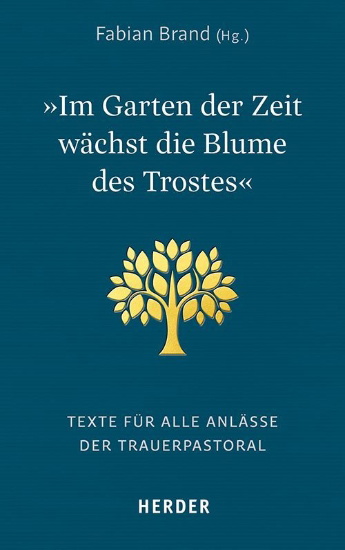 Buchcover und Innenansicht für das Buch: "Im Garten der Zeit wächst die Blume des Trostes"