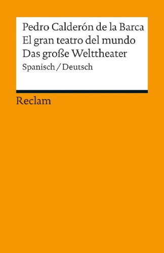 Buchcover und Innenansicht für das Buch: El gran teatro del mundo / Das große Welttheater