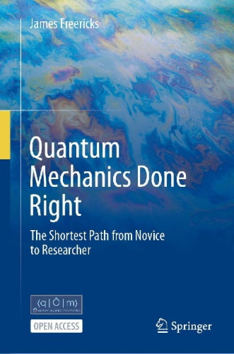 Buchcover und Innenansicht für das Buch: Quantum Mechanics Done Right