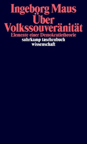 Buchcover und Innenansicht für das Buch: Über Volkssouveränität