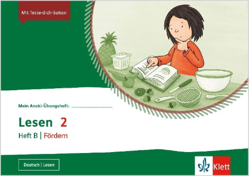 Buchcover und Innenansicht für das Buch: Mein Anoki-Übungsheft. Lesen 2. Heft B | Fördern. Übungsheft Klasse 2