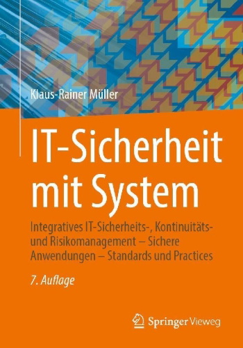 Buchcover und Innenansicht für das Buch: IT-Sicherheit mit System